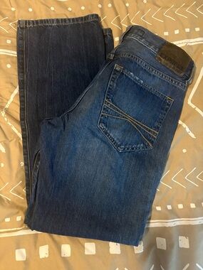 Express Kingston Men's Straight Fit Jeans - Blue